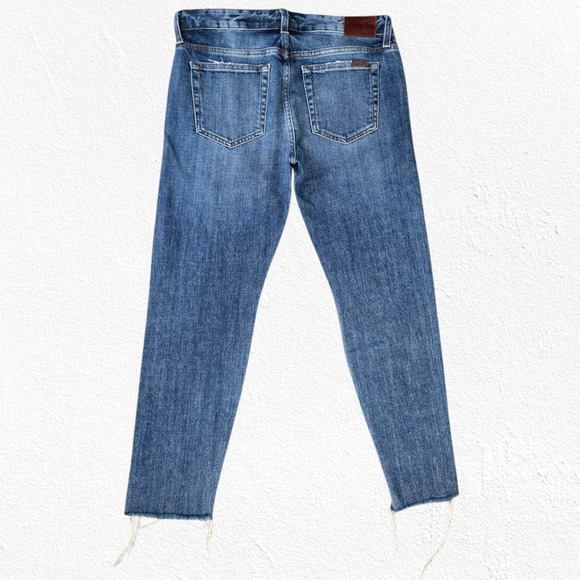 Joes Jeans Medium Wash Distressed Boyfriend Billie Ankle Straight Jeans Size 27 - Picture 12 of 12